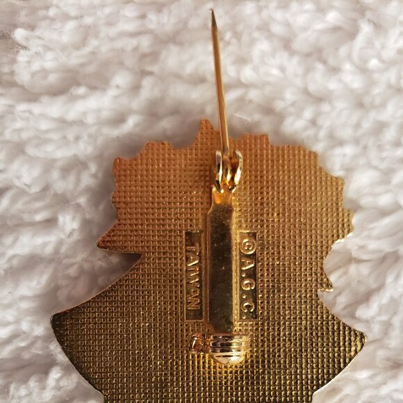 Vintage Pin Christmas Bells Enameled Pin Pinback Xmas - Picture 6 of 6